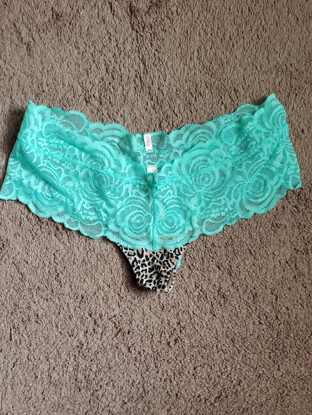PINK Victoria's Secret Lace Etra Low Rise Thong